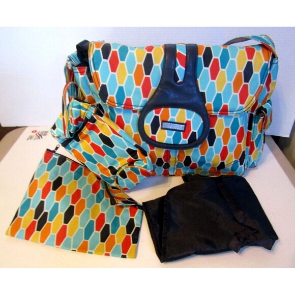 Kalencom New Orleans Diaper Bag with Accessories Retro Large NWT Weekender - Picture 3 of 9